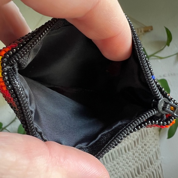 Authentic Navajo Beaded Coin Purse – Handmade Wallet by Native American Artist - Picture 4 of 6